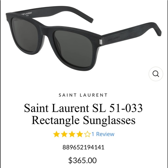 🕶💜🖤Saint Laurent Rectangular Sunglasses 🕶💜🖤 - Picture 2 of 11